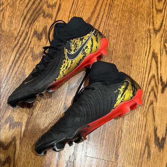 Nike Phantom Luna 2 Elite FG Gold Chrome Black Soccer Cleats size 12.5 - Picture 1 of 8
